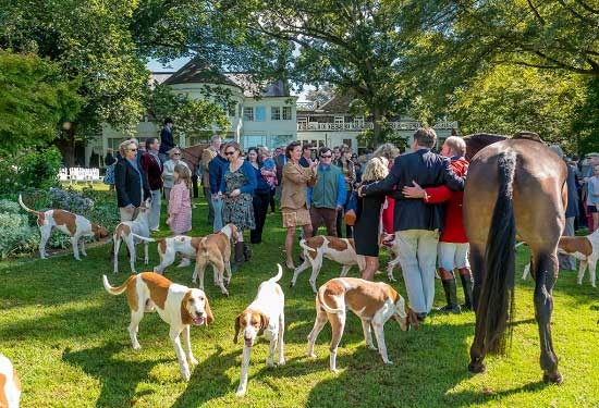 Hounds, riders, and club members